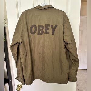 OBEY - Army Green Windbreaker XL